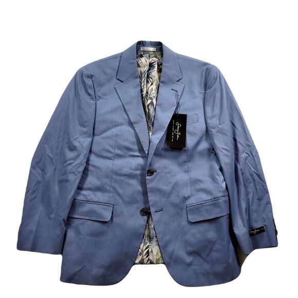 Sean John Light Blue Suit Jacket Mens 38S 38 Classic-Fit Cotton Blend‎ $360